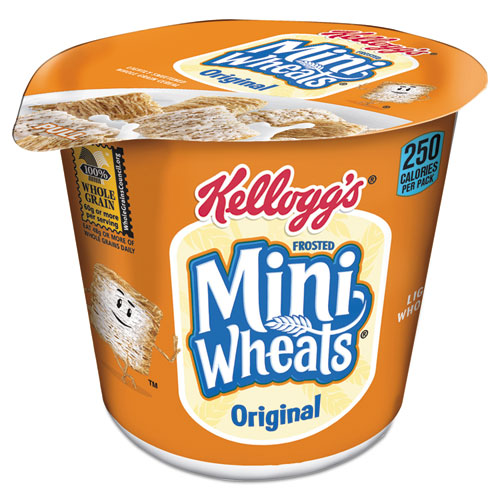 Kellogg's KEE42798 Breakfast Cereal, Frosted Mini Wheats, Single-Serve, 6/box