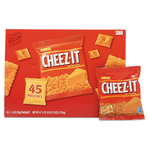 Sunshine 2410010201 Cheez-It Crackers, Original, 1.5 Oz Pack, 45 Packs/carton