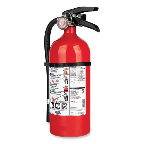 Kidde 21033044 Pro 210 Fire Extinguisher, 2-A, 10-B:C, 4 lb