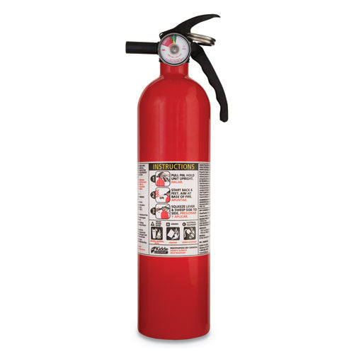 Kidde 408-466142 Full Home Fire Extinguisher, 1-A, 10-B:C, 2.5 lb