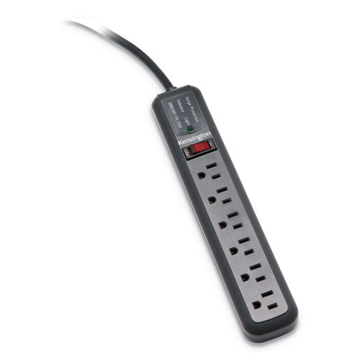 Kensington K38215NA Guardian Surge Protector, 6 AC Outlets, 15 ft Cord, 540 J, Gray