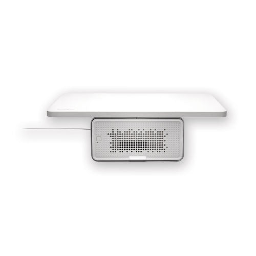 Kensington K55460WW Freshview Wellness Monitor Stand With Air Purifier, For 27" Monitors, 22.5" X 11.5" X 5.4", White, Supports 200 Lbs