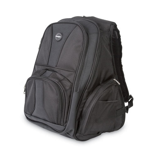 Kensington K62238B Contour Laptop Backpack, Fits Devices Up to 17", Ballistic Nylon, 15.75 x 9 x 19.5, Black