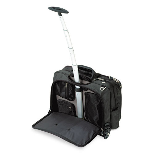 Kensington K62348A Contour Rolling Laptop Case, Fits Devices Up to 17", Ballistic Nylon, 17.5 x 9.5 x 13, Black