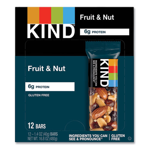 KIND 17824 Fruit And Nut Bars, Fruit And Nut Delight, 1.4 Oz, 12/box