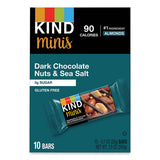 KIND 27959 Minis, Dark Chocolate Nuts/sea Salt, 0.7 Oz, 10/pack