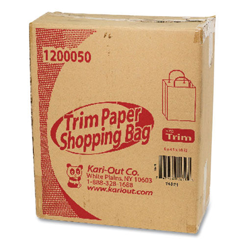 Kari-Out 1200050 kraft paper bags, 8" x 5" x 11", kraft, 250/carton