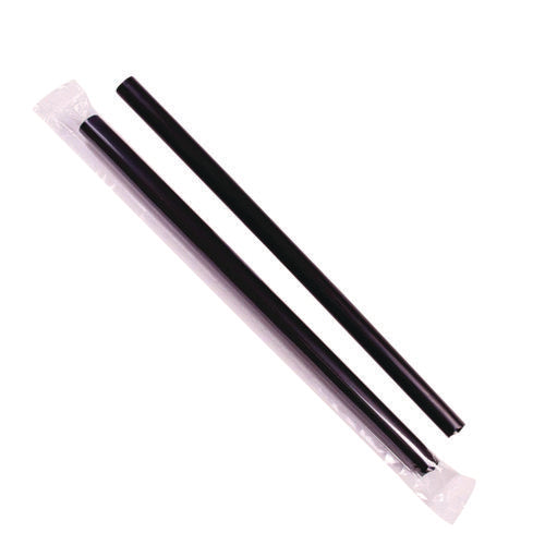 Karat C9060S BLACK Boba Straws, 9", Black, 1,600/Carton