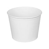 Karat C-FB85W Food Bucket, 85 oz, 7.36" Dia x 6"h, White, Paper, 180/Carton