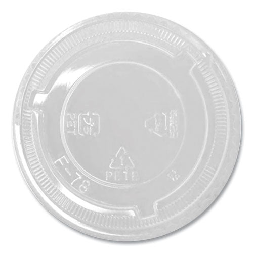 Karat C-KC78TS-NH PET Lids, Fits 8 oz to 10 oz Cold Cups, No Hole Flat Lid, Clear, 1,000/Carton