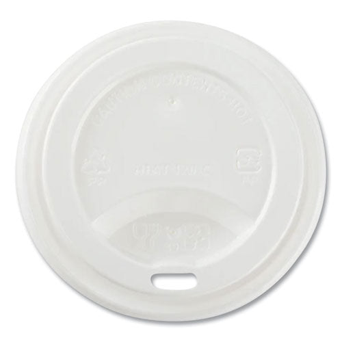 Karat C-KDL508W-PP Hot Cup Lids, Fits 8 oz Paper Hot Cups, Sipper Lid, White, 1,000/Carton
