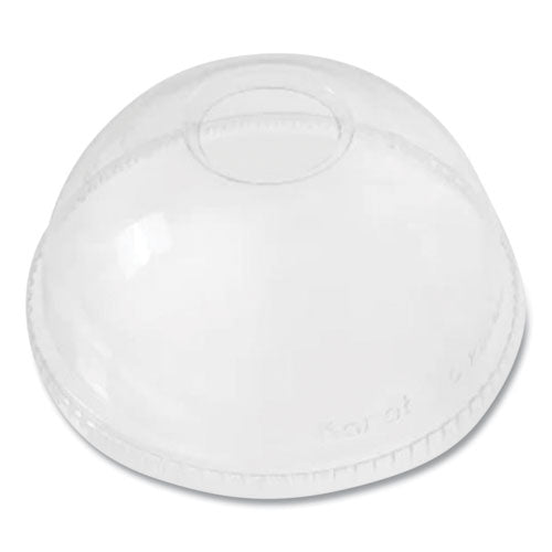 Karat C-KDL626 PET Lids, Dome Lid, Fits 12 oz to 24 oz Cold Cups, Clear, 1,000/Carton