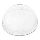 Karat C-KDL626-NH PET Lids, Fits 12 oz to 24 oz Cold Cups, No Hole Dome Lid,,Clear, 1,000/Carton
