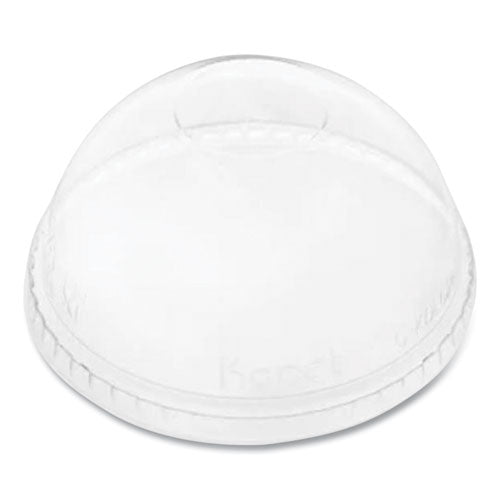 Karat C-KDL626-NH PET Lids, Fits 12 oz to 24 oz Cold Cups, No Hole Dome Lid,,Clear, 1,000/Carton