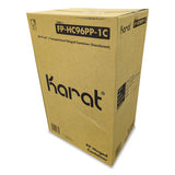 Karat FP-HC96PP-1C Polypropylene Plastic Hinged Container, 6 x 9 x 2.97, Clear, Plastic, 125/Pack, 2 Packs/Carton