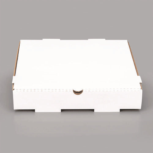 Karat FP-PBF12W Corrugated Paper Boxes, 12 x 12 x 1.97, White/Kraft, 50/Carton