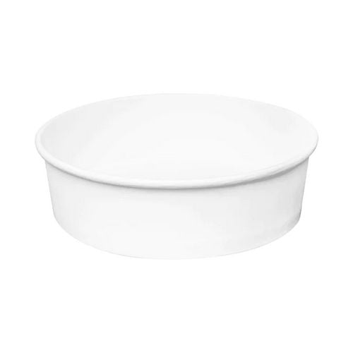 Karat FP-PSB48 Food Bucket, 48 oz, 7.99" Dia x 2.4"h, White, Paper, 270/Carton