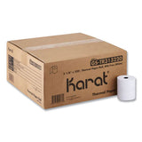 Karat GS-TR313220 Thermal Paper Rolls, 3.13" x 220 ft, White, 50 Rolls/Carton