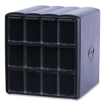 Flavia 25200002 Four Column Merchandiser, 12 Compartments, 15.2 x 17.2 x 16.3, Black