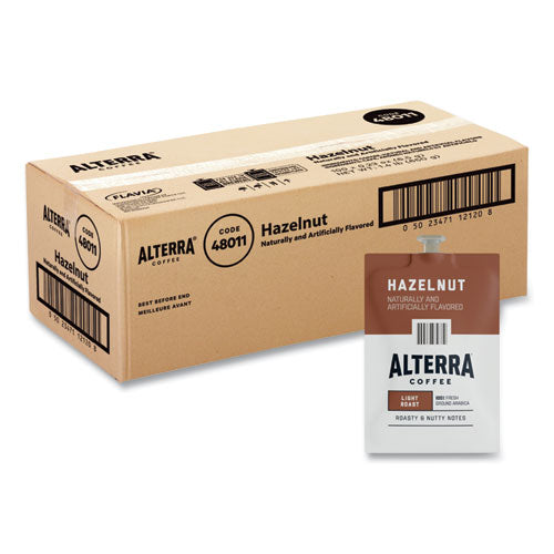 Flavia 48011 Alterra Hazelnut Coffee Freshpack, Hazelnut, 0.23 oz Pouch, 100/Carton