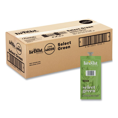 Flavia 48028 The Bright Tea Co. Select Green Tea Freshpack, Select Green, 0.09 oz Pouch, 100/Carton