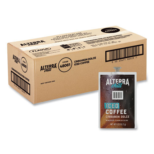 Flavia 48061 Alterra Cinnamon Dolce Iced Coffee Freshpack, Iced Cinnamon Dolce, 0.25 oz Pouch, 90/Carton