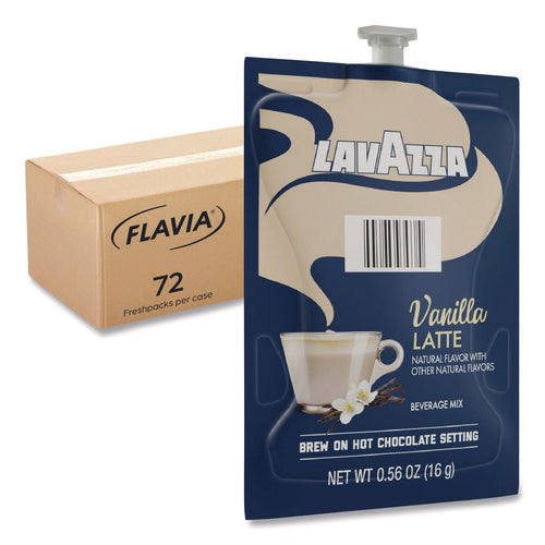 Flavia 48689 Lavazza Vanilla Latte, Vanilla, 0.56 oz Pouch, 72/Carton