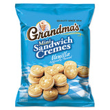 Grandma's FRI45095 Mini Vanilla Creme Sandwich Cookies, 3.71 Oz, 24/carton