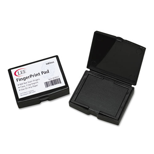 LEE 03027 Inkless Fingerprint Pad, 2.25" x 1.75", Black