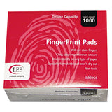 LEE 03127 Inkless Fingerprint Pad, 2.25" x 175", Black, 12/Pack