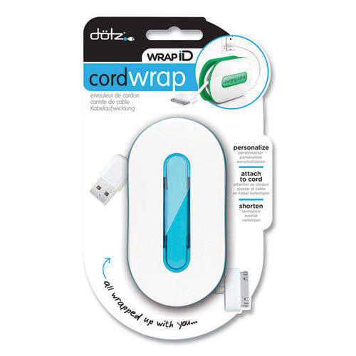 Dotz 21904 wrapid, holds up to 6 ft of cord, blue