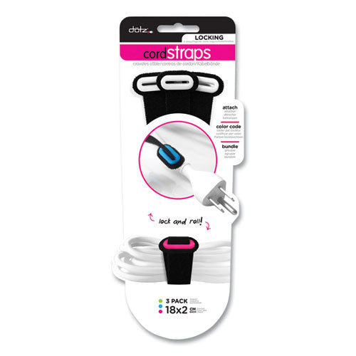Dotz 22201 locking cord strap, black