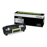 Lexmark 50F0H0G 50f0h0g Unison High-Yield Toner, 5,000 Page-Yield, Black