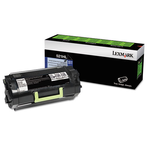 Lexmark 52D1H0L 52d1h0l Return Program High-Yield Toner, 25,000 Page-Yield, Black