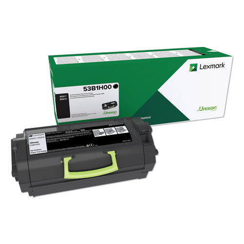 Lexmark 53B1H00 53b1000 Unison High-Yield Toner, 25,000 Page-Yield, Black