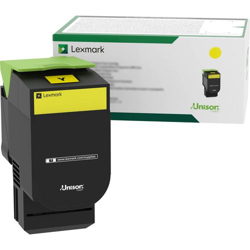 Lexmark 70C00YG 70C00YG Return Program Toner, 1,000 Page-Yield, Yellow