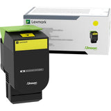 Lexmark 70C0HYG 70C0HYG High-Yield Toner, 3,000 Page-Yield, Yellow