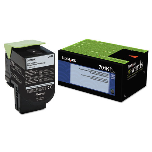 Lexmark 70C10K0 70c10k0 Return Program Toner, 1,000 Page-Yield, Black