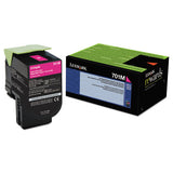 Lexmark 70C10M0 70c10m0 Return Program Toner, 1,000 Page-Yield, Magenta
