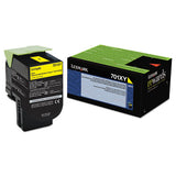 Lexmark 70C1XY0 70c1xy0 Return Program Extra High-Yield Toner, 4,000 Page-Yield, Yellow
