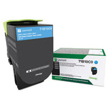 Lexmark 71B10C0 71b10c0 Unison Toner, 2,300 Page-Yield, Cyan