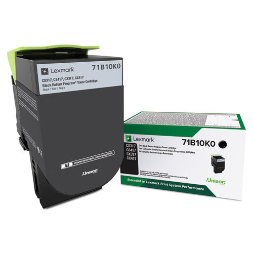 Lexmark 71B10K0 71b10k0 Unison Toner, 3,000 Page-Yield, Black