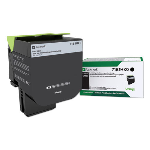 Lexmark 71B1HK0 71b1hk0 Unison High-Yield Toner, 6,000 Page-Yield, Black