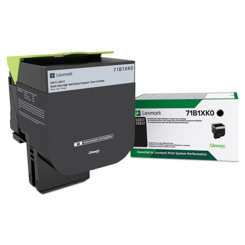 Lexmark 71B1XK0 71b1xk0 Unison Extra High-Yield Toner, 8,000 Page-Yield, Black