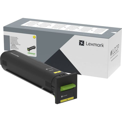 Lexmark 72K0X40 72K0X40 Extra High-Yield Toner, 22,000 Page-Yield, Yellow