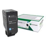 Lexmark 74C00CG 74c00cg Return Program Toner, 3,000 Page-Yield, Cyan