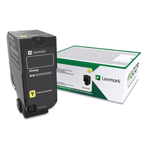 Lexmark 74C00YG 74c00yg Return Program Toner, 3,000 Page-Yield, Yellow