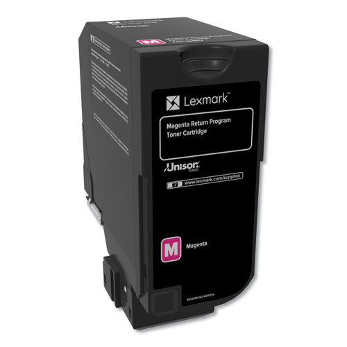 Lexmark 74C10M0 74c10m0 Return Program Unison Toner, 3,000 Page-Yield, Magenta