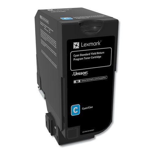 Lexmark 74C1SC0 74c1sc0 Return Program Unison Toner, 7,000 Page-Yield, Cyan