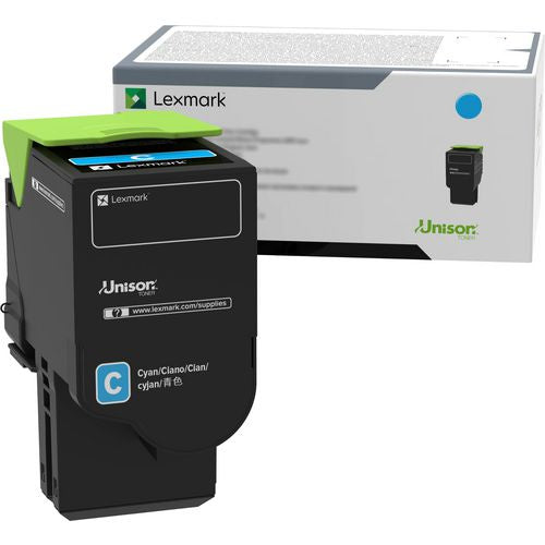 Lexmark 78C0UCG 78C0UCG Return Program Ultra High-Yield Toner, 7,000 Page-Yield, Cyan